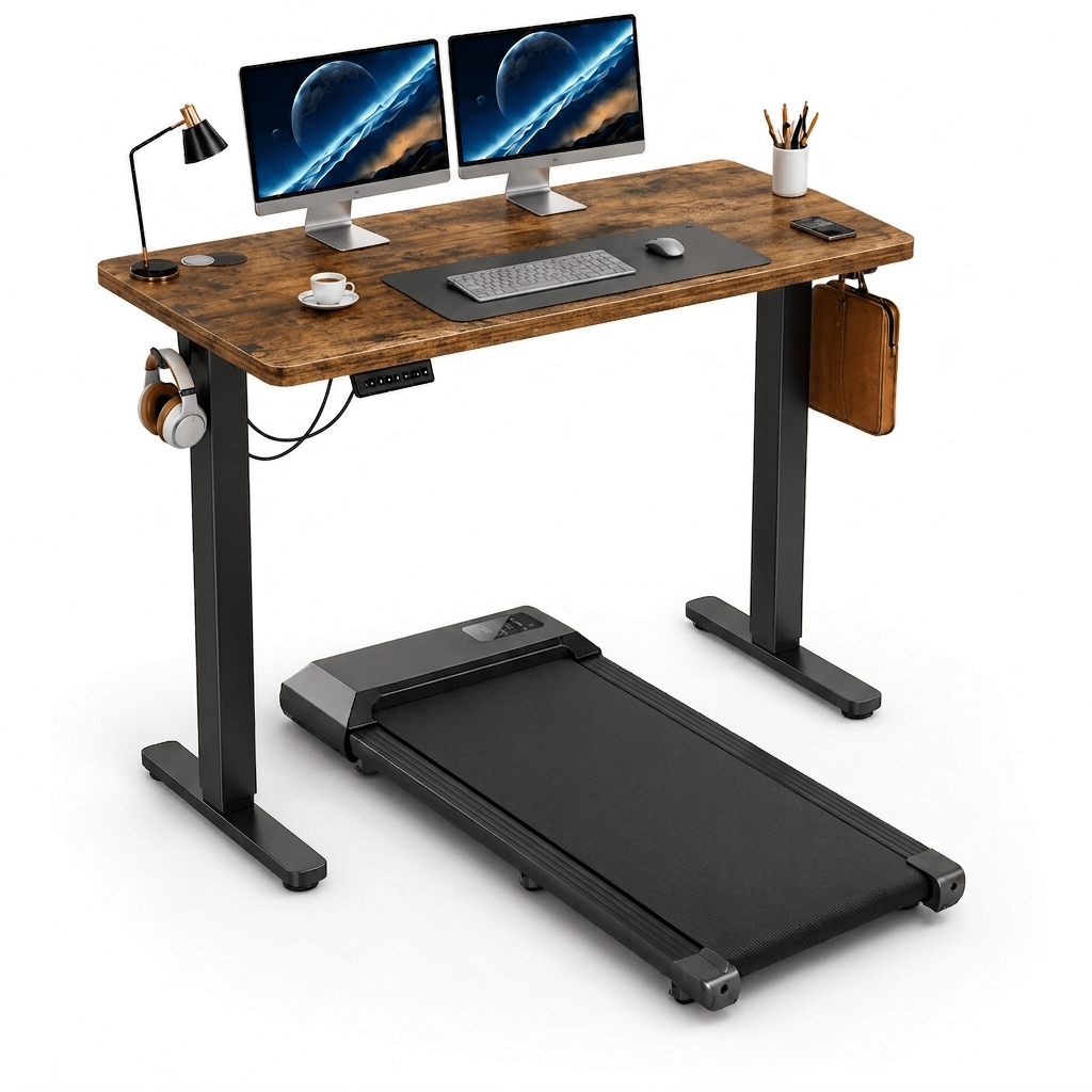 Treadmill Desk Combo - Electric Standing Desk + Under Desk Treadmill Included
