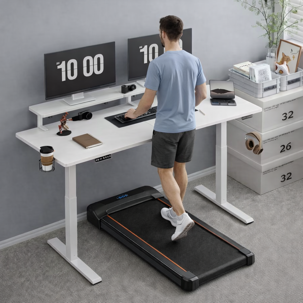 Deskmill Electric Stand Up Desk Treadmill Combo