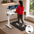 Treadmill Desk Combo - Electric Standing Desk + Under Desk Treadmill Included
