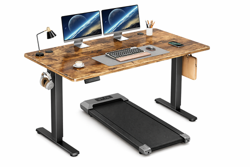 Classic 40" Electric Standing Desk + Under Desk Treadmill Included