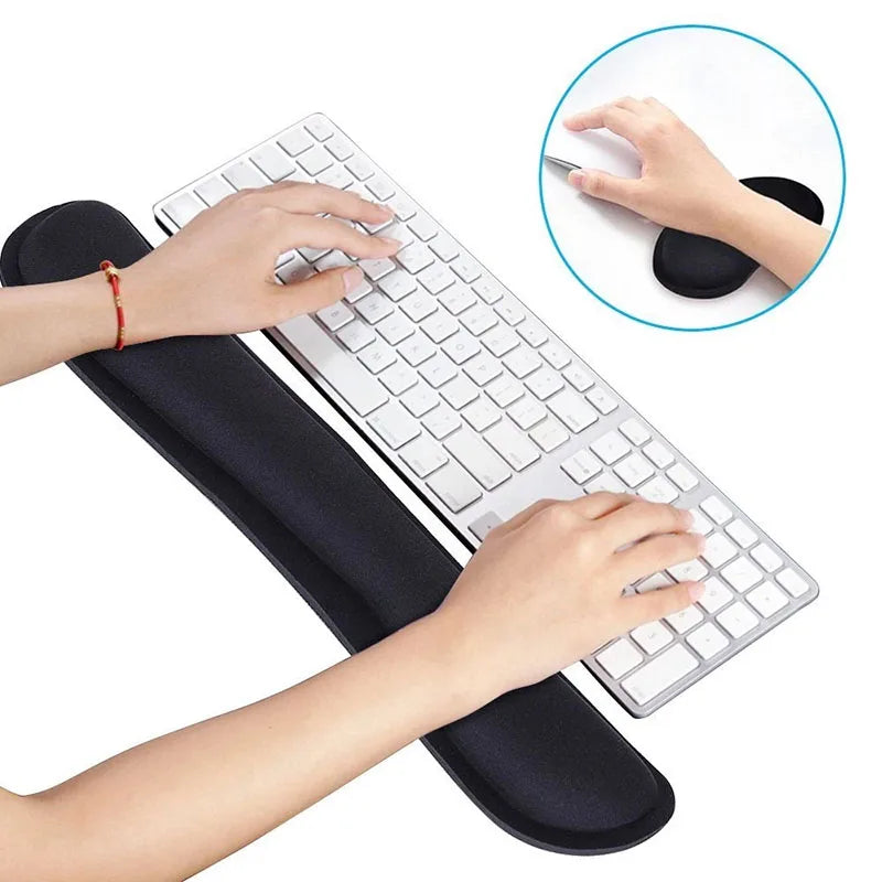 Non-slip Ergonomic Memory Foam Mouse Mat and Wrist Rest