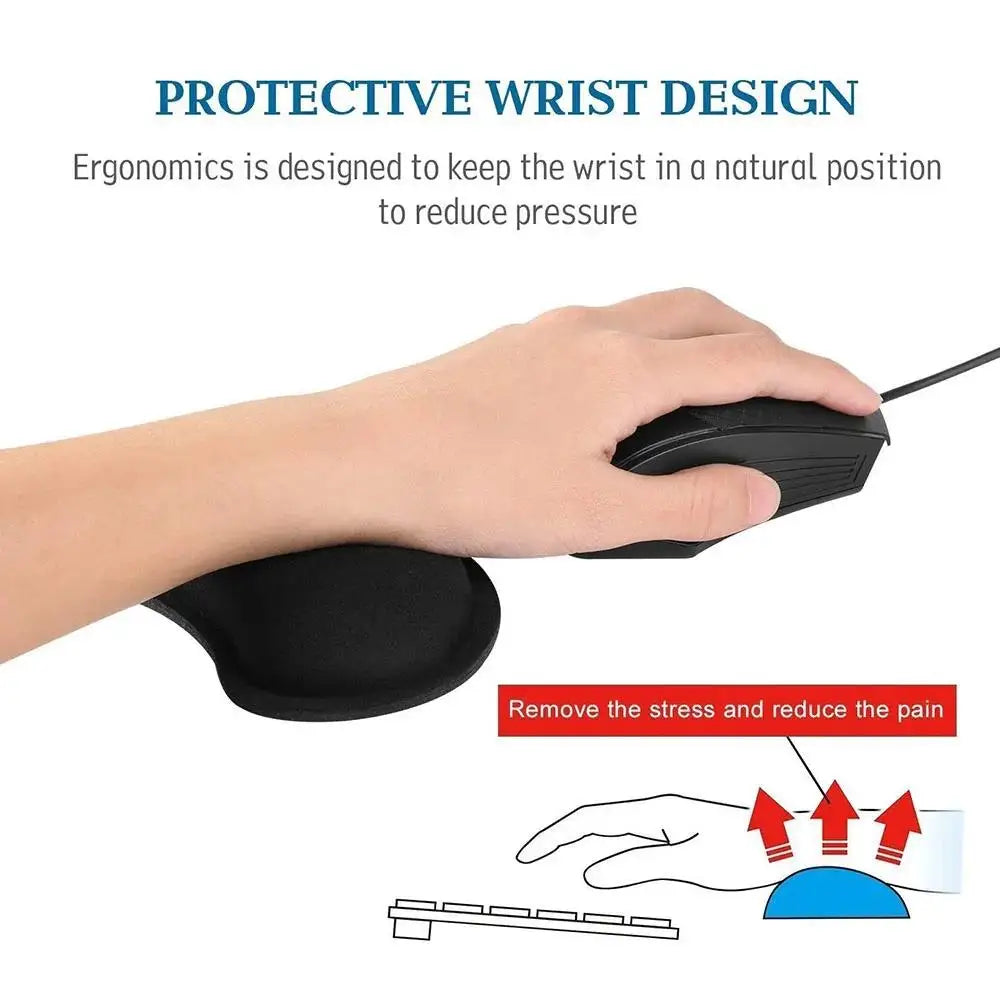 Non-slip Ergonomic Memory Foam Mouse Mat and Wrist Rest