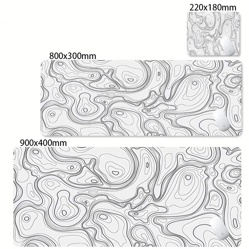 Strata Liquid Abstract Mouse Pad Deskmat With Lockedge Non-slip