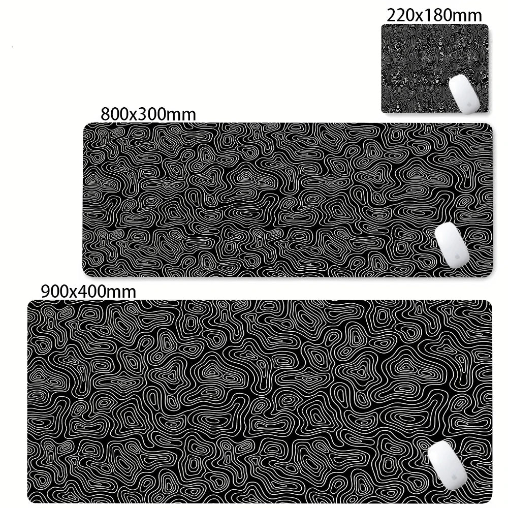 Strata Liquid Abstract Mouse Pad Deskmat With Lockedge Non-slip