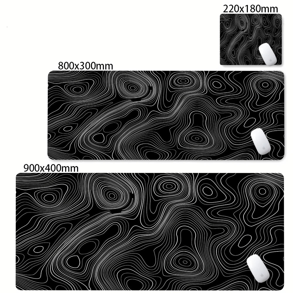 Strata Liquid Abstract Mouse Pad Deskmat With Lockedge Non-slip