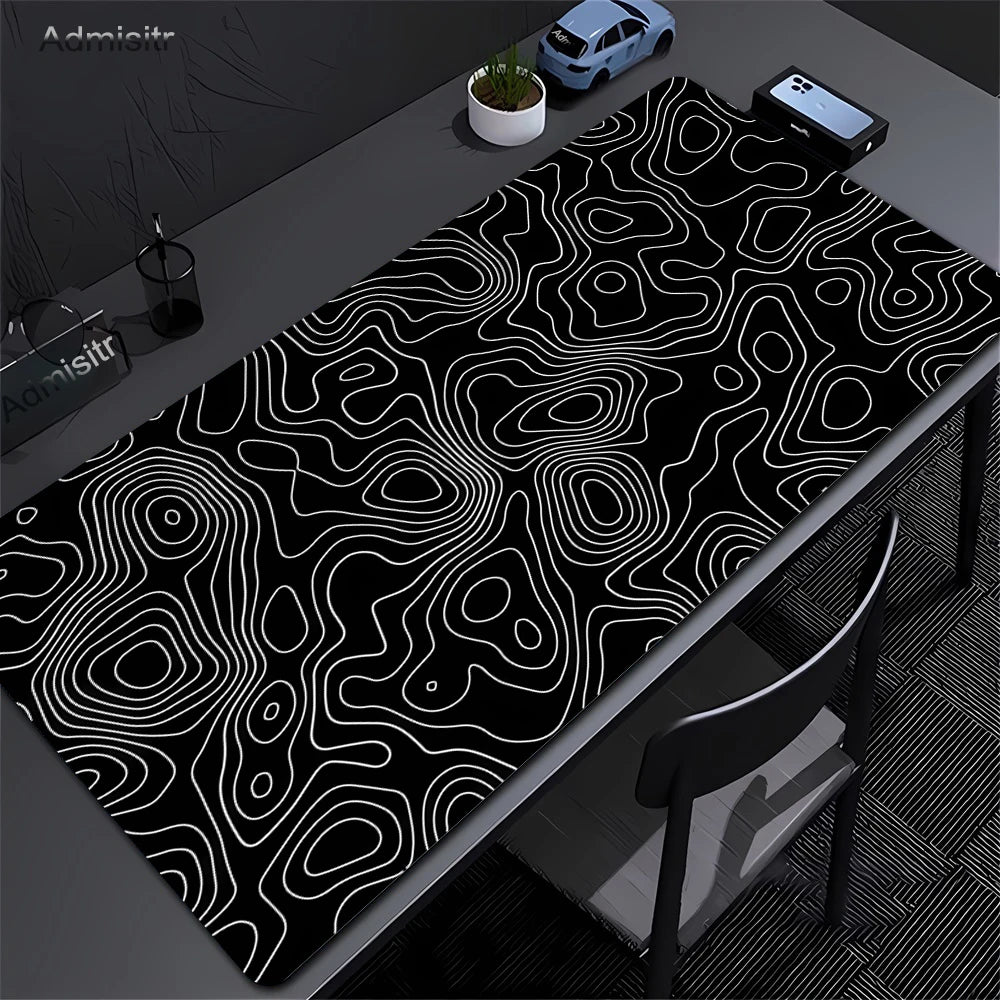 Strata Liquid Abstract Mouse Pad Deskmat With Lockedge Non-slip