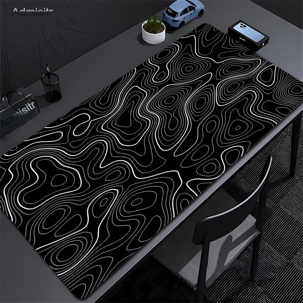 Strata Liquid Abstract Mouse Pad Deskmat With Lockedge Non-slip