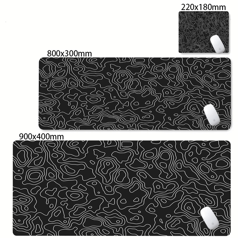 Strata Liquid Abstract Mouse Pad Deskmat With Lockedge Non-slip