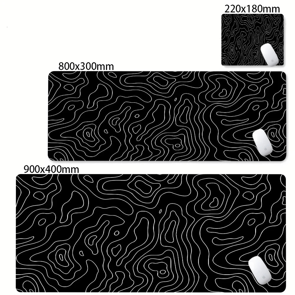 Strata Liquid Abstract Mouse Pad Deskmat With Lockedge Non-slip