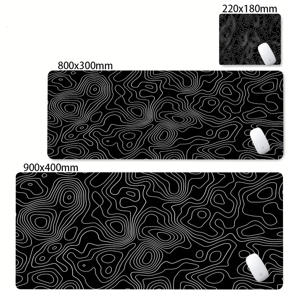 Strata Liquid Abstract Mouse Pad Deskmat With Lockedge Non-slip