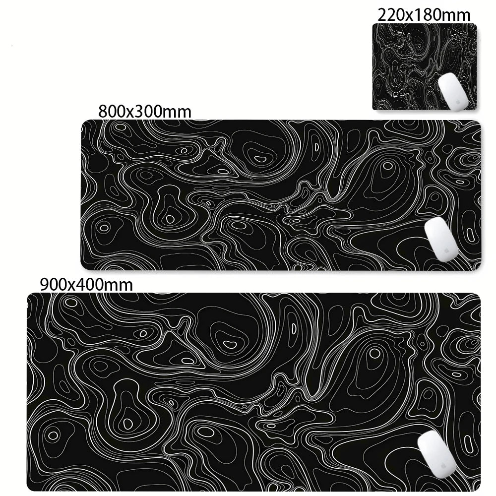 Strata Liquid Abstract Mouse Pad Deskmat With Lockedge Non-slip