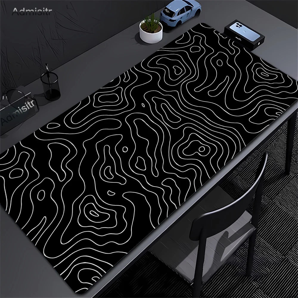 Strata Liquid Abstract Mouse Pad Deskmat With Lockedge Non-slip