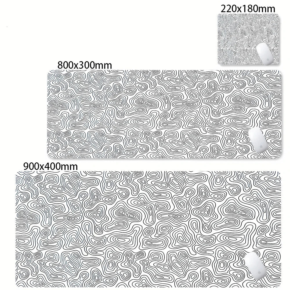 Strata Liquid Abstract Mouse Pad Deskmat With Lockedge Non-slip