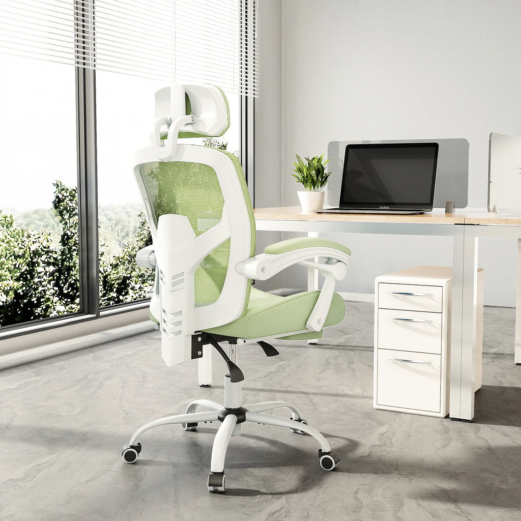 High Back Mesh Lumbar Swivel Rolling Chair