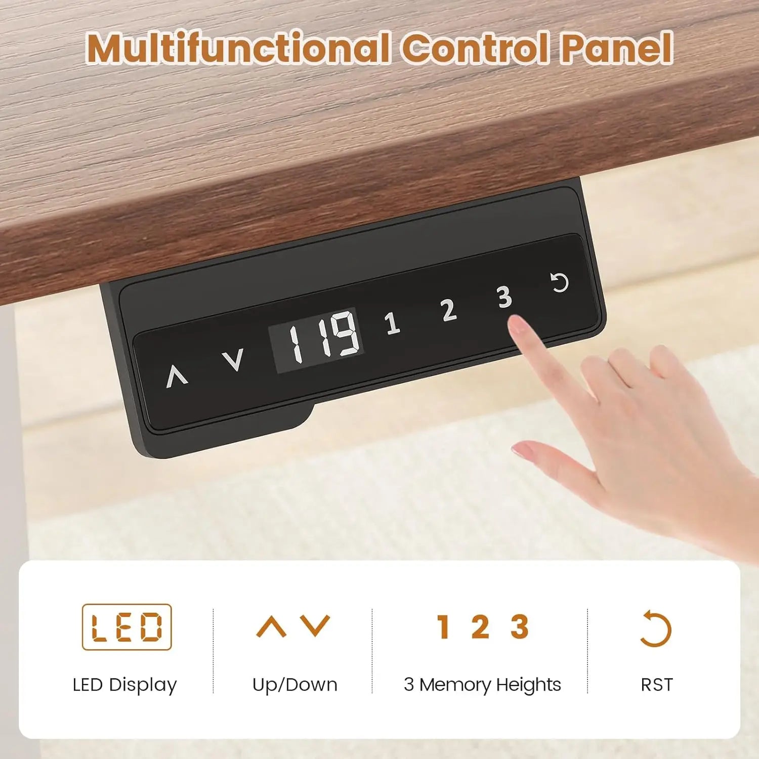 Executive Wood Standing Desk + Walking Pad Treadmill