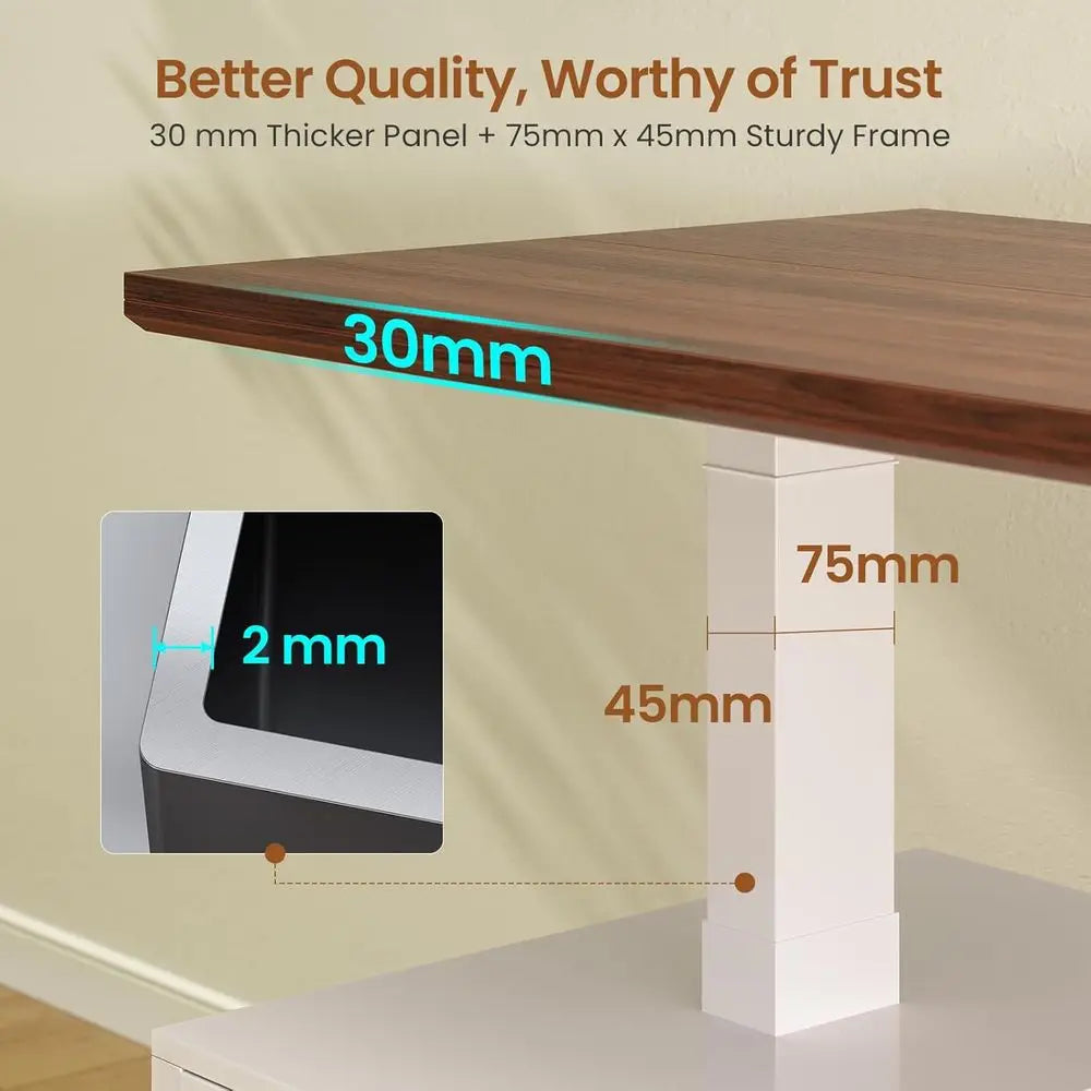 Treadmill Desk Combo - Modern 63" Electric Standing Desk + Under Desk Treadmill Included