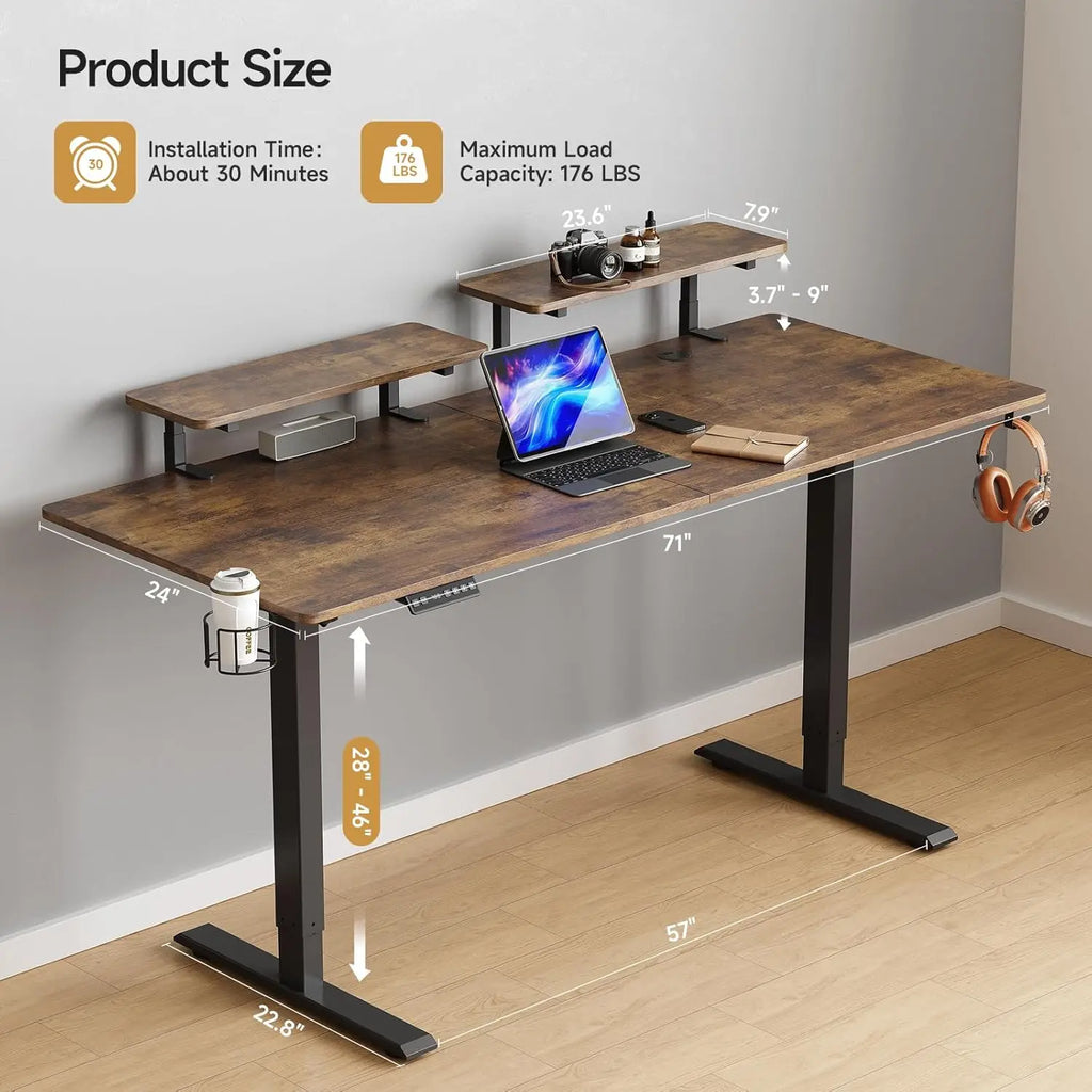Deskmill Electric Stand Up Desk Treadmill Combo