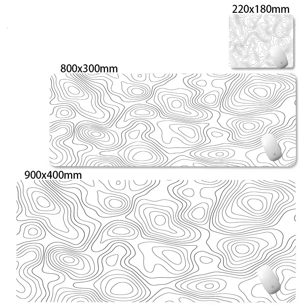 Strata Liquid Abstract Mouse Pad Desk Mat With Lockedge Non-slip