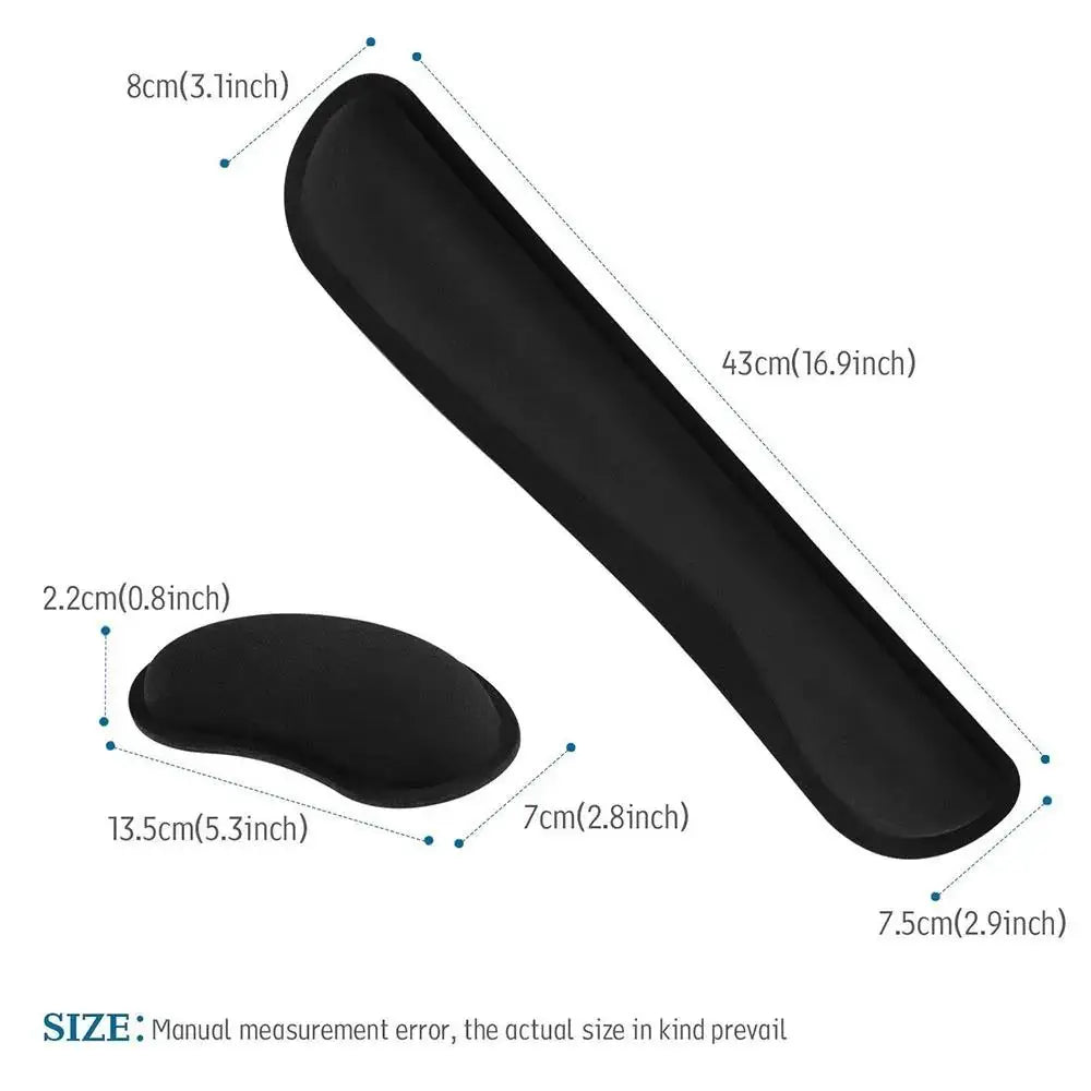Non-slip Ergonomic Memory Foam Mouse Mat and Wrist Rest
