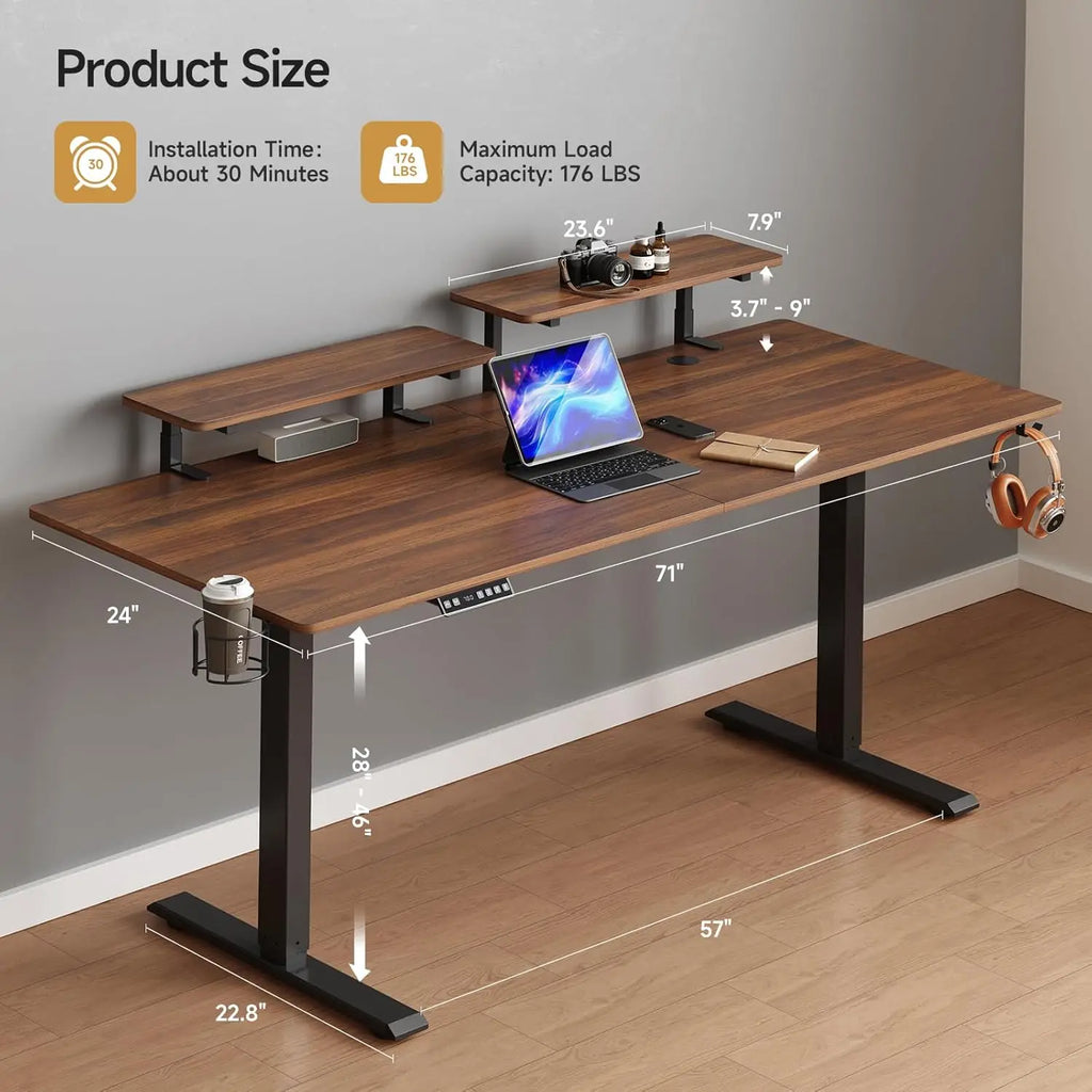 Deskmill Electric Stand Up Desk Treadmill Combo