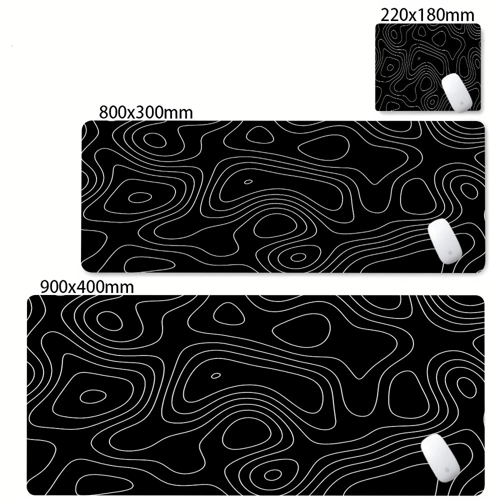 Strata Liquid Abstract Mouse Pad Deskmat With Lockedge Non-slip
