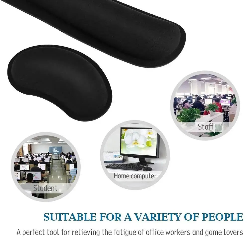 Non-slip Ergonomic Memory Foam Mouse Mat and Wrist Rest