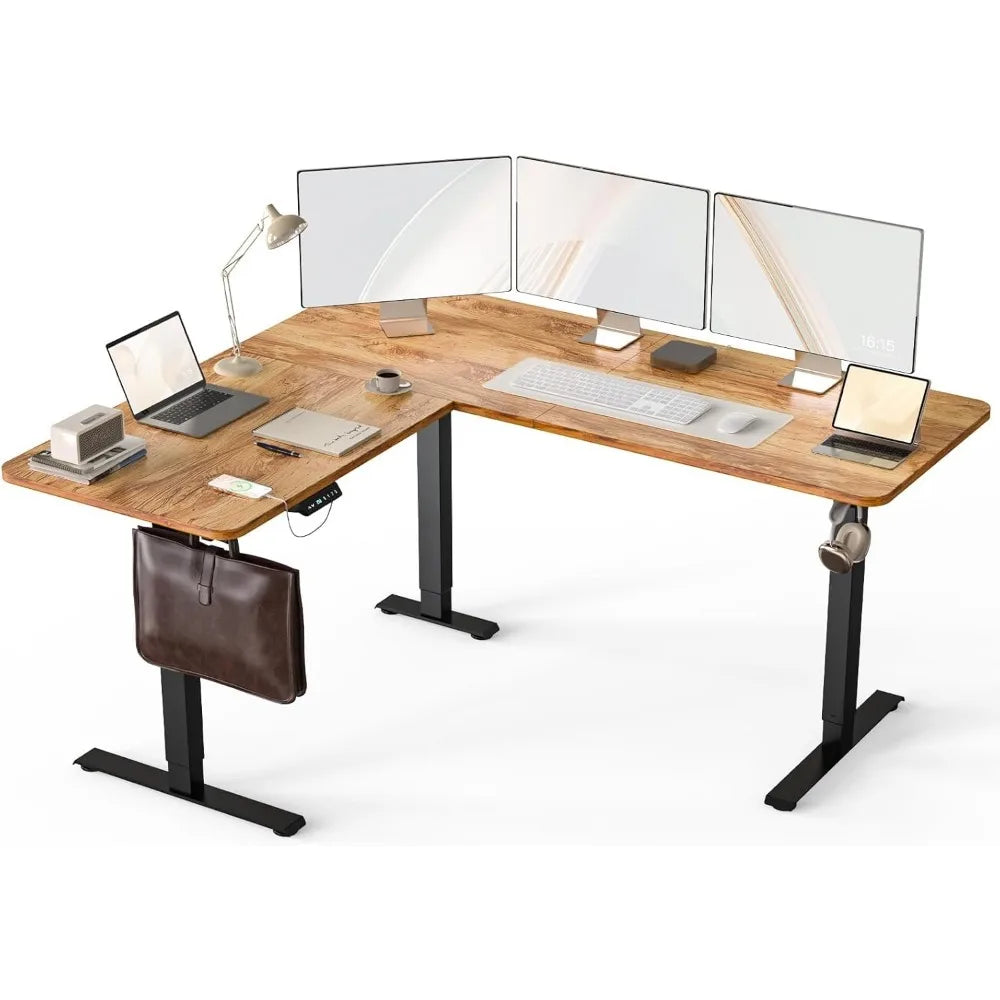 Deskmill L Shaped Electric Adjustable Height Desk Treadmill