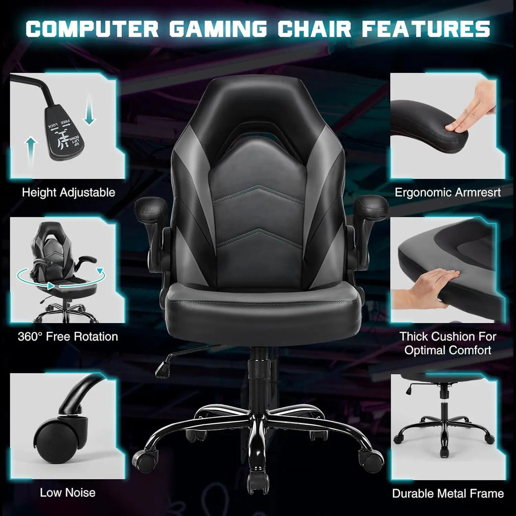 Ergonomic Adjustable Height Armrest Rolling Chair