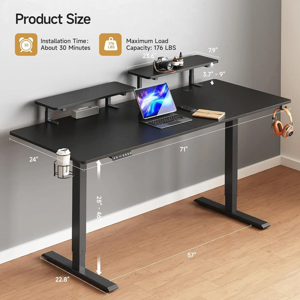 Deskmill Electric Stand Up Desk Treadmill Combo