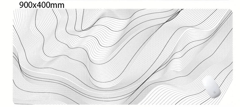 Strata Liquid Abstract Mouse Pad Deskmat With Lockedge Non-slip
