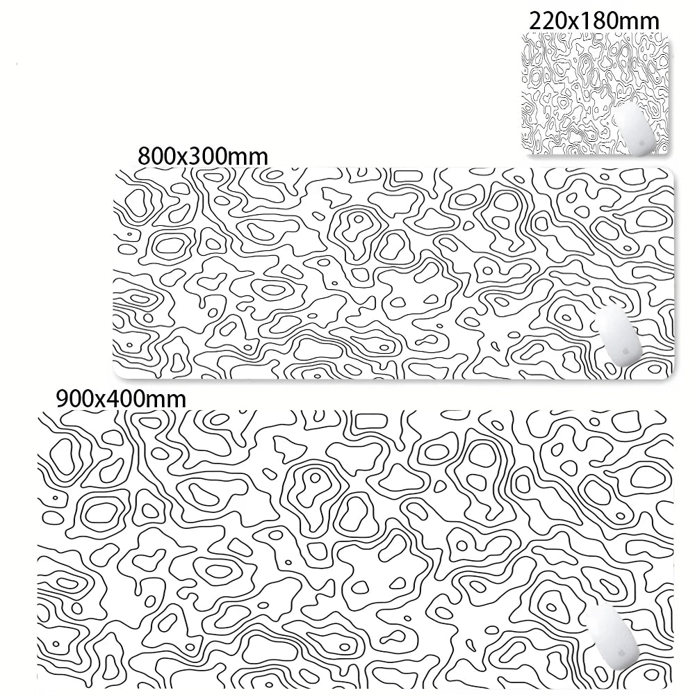 Strata Liquid Abstract Mouse Pad Deskmat With Lockedge Non-slip
