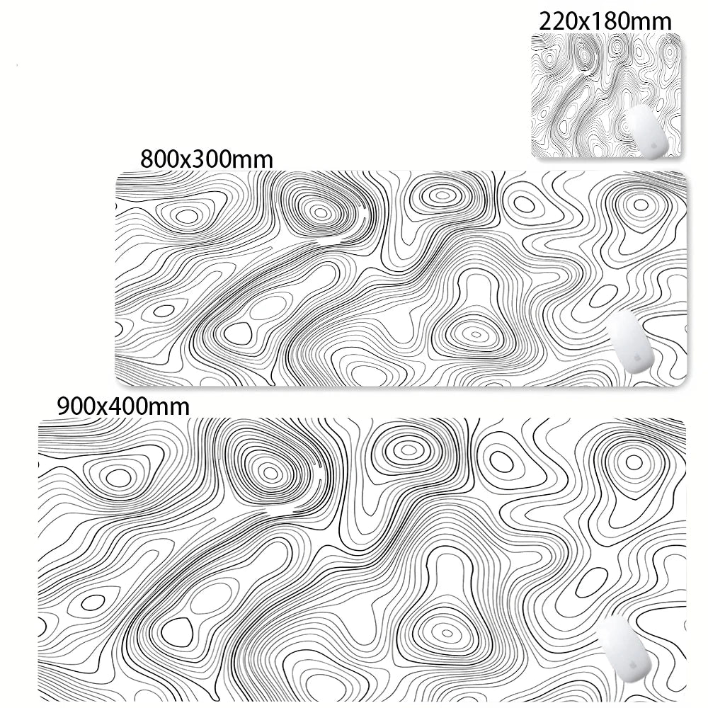 Strata Liquid Abstract Mouse Pad Deskmat With Lockedge Non-slip