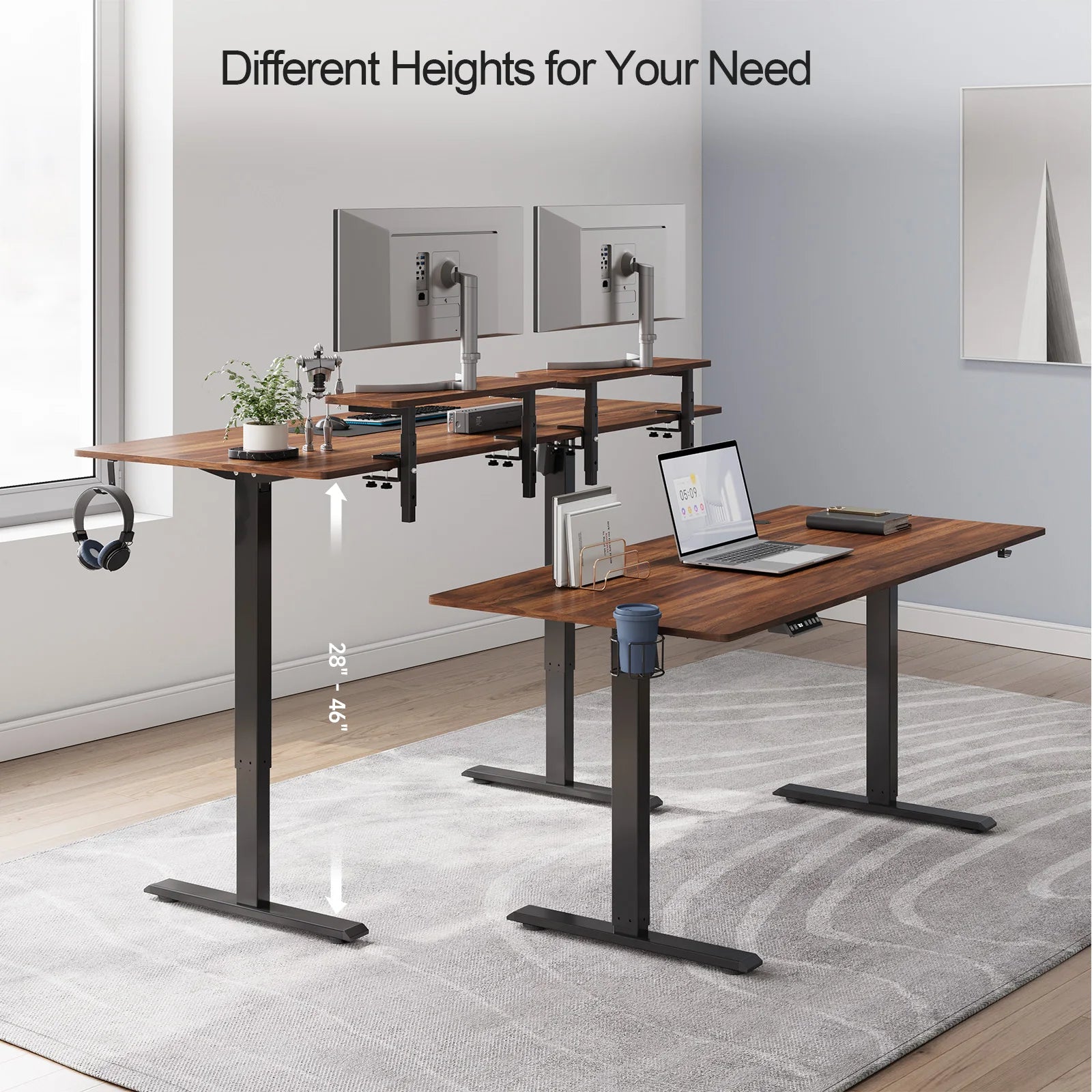 Deskmill Electric Stand Up Desk Treadmill Combo