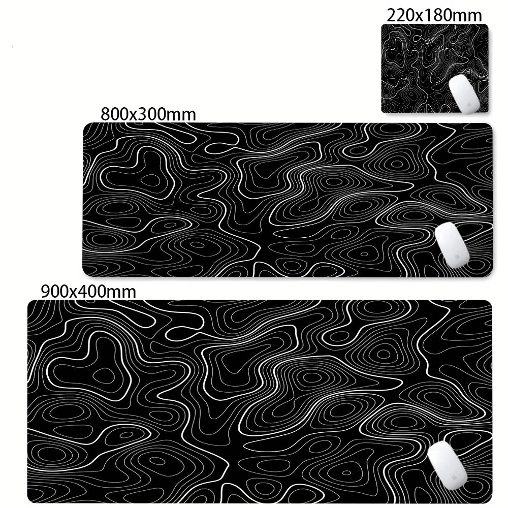 Strata Liquid Abstract Mouse Pad Deskmat With Lockedge Non-slip